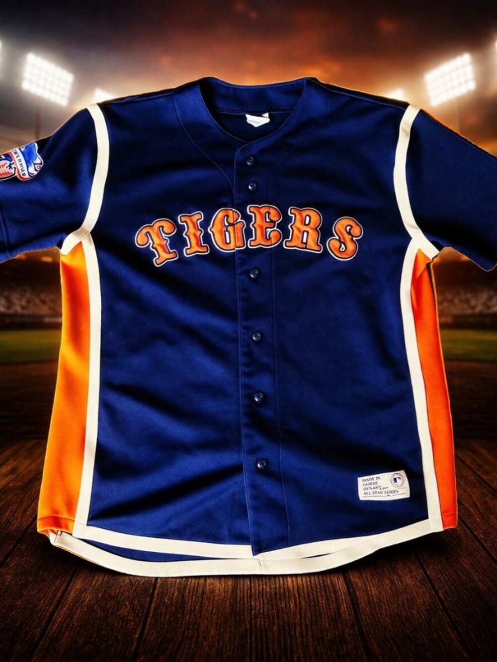 Vintage Detroit Tigers MLB Baseball Jersey, Dynasty All Star Series, Men's Large
